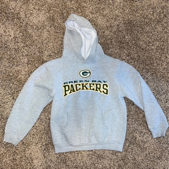 Greenbay Packer Hoodie Child’s M (10/12) - Picture 1 of 3
